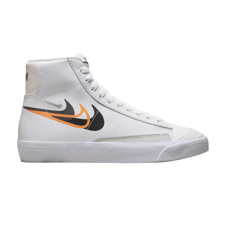 Blazer Mid Next Nature GS 'Multi-Swoosh - White Bright Mandarin'